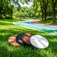 Marqueur de balle de golf en cuir PU durable, marqueur de position de golf vintage, accessoire de golf classique pour les terrains