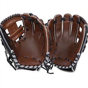 Gant de baseball/softball professionnel en cuir de qualité supérieure, gant d'entraînement en cuir véritable/synthétique, options pour droitier - Product Image 4