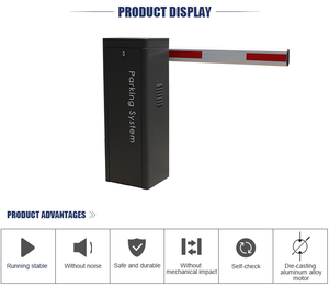 Yüksek Kaliteli AC110V/220V Otomatik Park Bariyeri Kapısı Düz Bomlu Bariyer Kapısı - Product Image 4