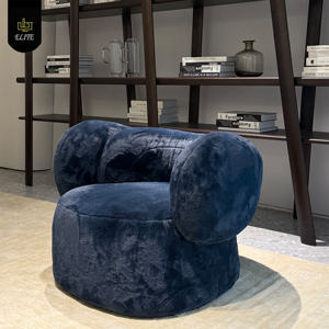 Sillón de ocio de Metal <span class=keywords><strong>Lin</strong></span> de lujo moderno, reposabrazos bajo, nuevo diseño, sala de estar de Hotel, sofá individual Perezoso - Product Image 1