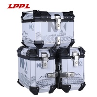 Boîte à bagages en alliage d'aluminium OEM ODM, robuste et stable, pour moto tout-terrain