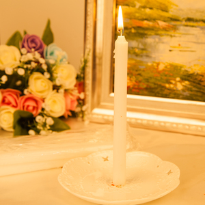 Velas KLS, Velas Cónicas Blancas de 10 Pulgadas, Populares para Navidad y Pascua, Velas de Cera de Abeja, Cera de Soja, Cera de Parafina, Velas Votivas - Product Image 4