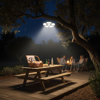 Lámpara Solar para Exteriores de 1200lm IP65 con Sensor de Movimiento, Lámpara Colgante con Control Remoto y Cable de 5m para Granero, Garaje, Gazebo, OEM, ODM