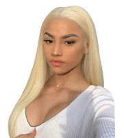 Vendeurs de perruques Cheveux Humains Vierges 613 HD Full Lace Perruque Avec Cheveux de Bébé 613 13x6 Hd Lace Frontal Perruque Cheveux Humains Bruts