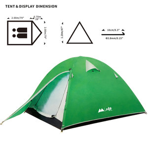 Vente directe d'usine PAMIR extérieur blanc étanche quatre saisons 2 personnes une chambre Double couche Gazebo auvent tente amovible - Product Image 2