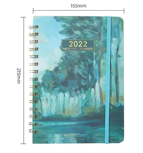 Cuaderno en espiral de tamaño A5 con separador de pestañas de colores para estudiantes, planificador de hojas sueltas, diario personalizado