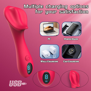 Vibrateur à LED en forme de rose, stimulateur clitoridien, point G, mamelon, gode vibrant, <span class=keywords><strong>massage</strong></span> pour femmes - Product Image 2