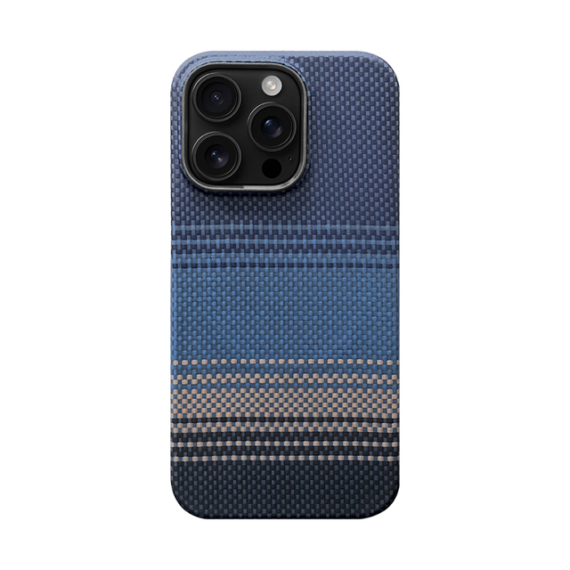 For Aramid Fiber Luxury Magnetic Shockproof Phone Case for 15/16/17 Pro Max with Carbon Fiber Texture Design