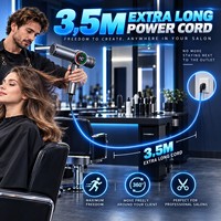 Torlin 13-Blatt Echtzeit-Temperaturanzeige 110.000 U/min Große und Kleine Düsen Überhitzungsschutz Diffusor Professioneller 1900W 2100W Haartrockner
