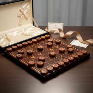 Juego de Ajedrez Chino de Madera Hecho a Mano de Primera Calidad, <span class=keywords><strong>Xiangqi</strong></span> Tradicional, Caja de Regalo de Lujo, Plegable y Portátil, para Regalos Empresariales VIP y de Oficina - Product Image 5