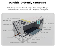 Maison conteneur mobile contemporaine et respirante – Idéale pour bureaux, restaurants et hôtels – Conception démontable en kit – Garantie 5 ans