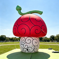 Modèle de champignon géant coloré pour la décoration de scène Wonderland et publicité, ballon végétal gonflable pour la décoration de parc