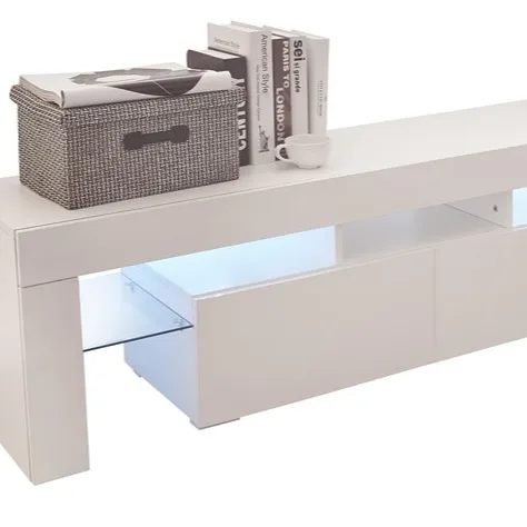 उच्च चमक एलईडी टीवी कैबिनेट लकड़ी के फर्नीचर डिजाइन टीवी स्टैंड