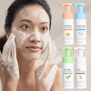 Mousse nettoyante visage personnalisée OEM avec logo, soin naturel de la peau, vitamine C, riz, arbre à thé, acides aminés - Product Image 6