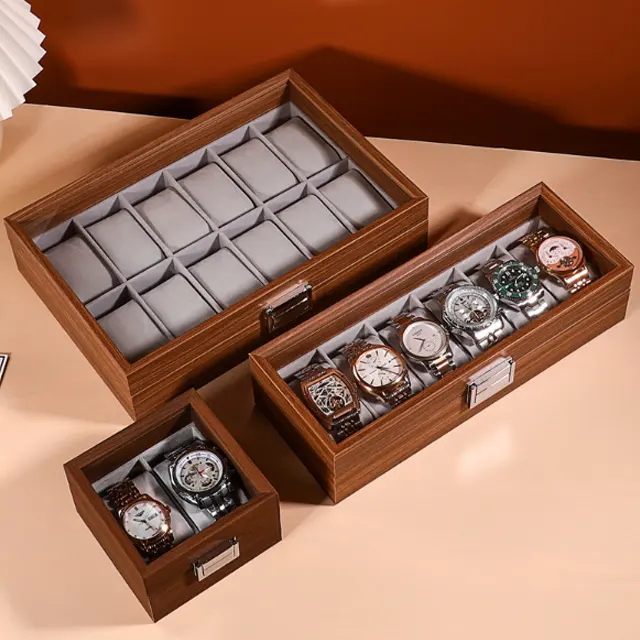 Relógio de dia dos namorados, pulseira de armazenamento para o dia dos pais, caixa de classificação, coleção de relógios