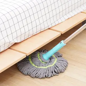 Pioneer Design 360 Magic Telescopic Squeeze Water Microfiber Floor Cleaning Mops Twist Wet Mop Trade Price Wholesale