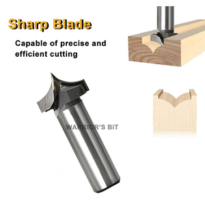 Dao khắc CNC Warrior's <span class=keywords><strong>Bit</strong></span>, cán 1/2 inch và 1/4 inch, thép tốc độ cao, dùng cho gỗ, đầu nhọn, dao khắc sắc bén - Product Image 4