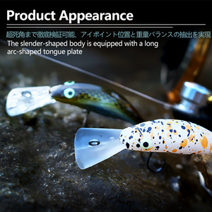 Leurre Micro à Lame Longue <span class=keywords><strong>Chili</strong></span> <span class=keywords><strong>Pepper</strong></span> Sinking Minnow 38mm/2.3g - Leurre de Finesse à Coulée Lente pour Truite et Poisson-chaud avec Hameçon Simple Barbelé - Product Image 4