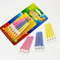 Bougies de fête torsadées multicolores 6 cm, sans fumée, à combustion propre, en spirale, pour Pâques OEM/ODM