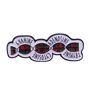DNA Double Helix Badge biologische Wissenschaft Brosche Genetik Dekor für medizinische Forscher