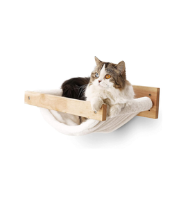 Hamaca para Gatos, Camas y Plataformas para Gatos Montadas en la Pared, Muebles de Madera para Gatos, Estantes de Pared Estables para Dormir, Jugar y Escalar - Product Image 1