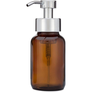 Customized logo Hand Wash 250 ml Amber <strong>Glass</strong> Foam <strong>Soap</strong> <strong>Dispenser</strong> - Product Image 4