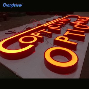Visage éclairé et halo éclairé <span class=keywords><strong>canal</strong></span> lettre <span class=keywords><strong>Café</strong></span> Signe Publicitaire - Product Image 4