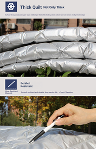 Housse de voiture imperméable en tissu Oxford épais spécial pour Toyota Volkswagen Ford <span class=keywords><strong>Suzuki</strong></span> Nissan Kia Chevrolet Camry A4, 90% IR, 99% UV - Product Image 5