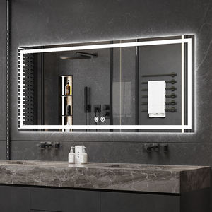 Large Rectangular <b>LED</b> Smart <b>Mirror</b> Modern Touch Screen <b>Bathroom</b> Wall <b>Mirror</b> with Graphic Design for Apartment Home Decor <b>Mirror</b> - Product Image 2