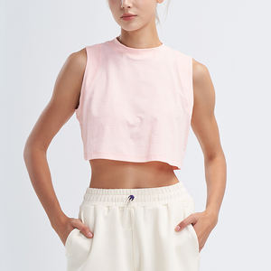 Chaleco deportivo sin mangas para mujer, transpirable, de secado rápido, holgado, con espalda abierta y recortada, camiseta de fitness para correr y hacer ejercicio. - Product Image 3