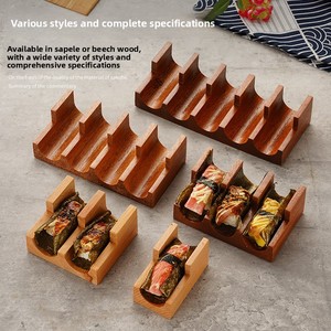 Expositor de <span class=keywords><strong>Madera</strong></span> para Sushi, Soporte para Tacos, Bandeja de Servicio para Restaurante Japonés, para Nigiri, Temaki y Hand Roll - Product Image 1