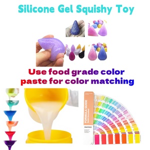 Gel <span class=keywords><strong>de</strong></span> silicona líquida transparente <span class=keywords><strong>de</strong></span> dos componentes, juguete suave para oficina, divertido, alivio del estrés, adhesivo y sellador, Material <span class=keywords><strong>de</strong></span> silicona suave - Product Image 4