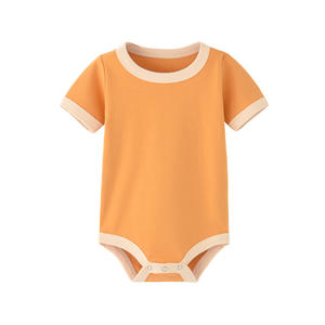 BOTTCOOLA <strong>Baby</strong> Romper Wholesale Custom 100% Cotton Fiber Pajamas Onesie Siamese Infant Short Sleeve Newborn Tights <strong>Bodysuit</strong> - Product Image 5