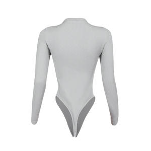 Viviblook Z317RP02 2025 nueva moda Casual tejido cuello redondo manga larga mameluco Mono para mujer Bodycon - Product Image 5