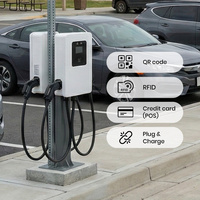 EVEGO Nouvelle Station de Recharge Commerciale Intelligente pour Véhicules Électriques IP55 OEM ODM OCPP 2.0.1 Murale Double Pistolet 40kW NACS CCS2 EVSE