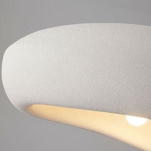 Hiện đại màu trắng nghệ thuật Bắc Âu ánh sáng mặt dây chuyền wabi Sabi nhà bếp ăn đèn nhựa Vật liệu cỡ trung suspendu lampara - Product Image 4