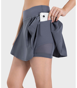 Offre Spéciale été femmes sport golf <span class=keywords><strong>tennis</strong></span> jupes taille haute shorts jupes avec poches - Product Image 3