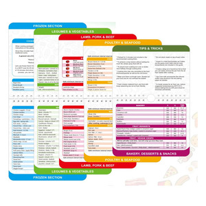 Autocollant personnalisé pour réfrigérateur Guide de cuisson de la friteuse à <span class=keywords><strong>air</strong></span> autocollant magnétique calendrier mural autocollant en papier souple - Product Image 3