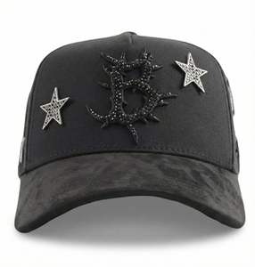 Бейсболки Barbas Caps Custom 5 Panel Gorras из замши с изогнутым козырьком, черные, оригинальные, Yo No Pesco Hats G5 - Product Image 3