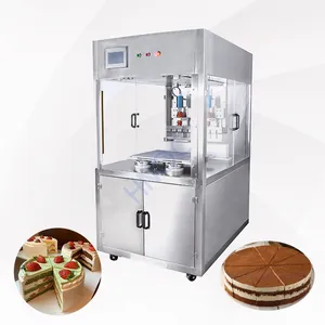 HNOC Horizontal Round Cake Cut Machine Ultrasonic Frozen Sweet Sponge Cake Small Cutter Machine