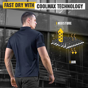 Uniformes De Seguranç<span class=keywords><strong>a</strong></span> Tático Camisa Polo Camisa Uniforme Batalha Secagem Rápida - Product Image 6