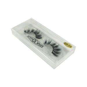 Acrylic Box Cheap Low Moq Acrylic Clear 3d Faux Mink Custom Eyelash Packaging Box With Plastic Tray
