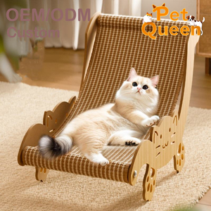 Cama para Gatos 2 en 1 con Tapete de Sisal para Gatitos Pequeños y Medianos, Rascador de Madera para Gatos, Silla de Sisal, Hamaca para Gatos - Product Image 3