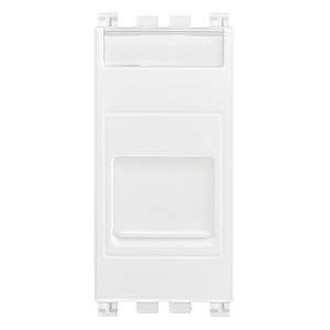 อะแดปเตอร์แจ็คคีย์สโตนสีขาว Rj45 ความยาว 2.23 นิ้ว กว้าง 4.9 นิ้ว สูง 2.05 นิ้ว สำหรับการเชื่อมต่อเครือข่าย - Product Image 1