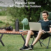 Sıcak Fırsat Yüksek Kapasiteli 120W Hızlı Şarjlı Type-C Girişli ABS Malzemeli Evrensel Soketli Powerbank 31200mAh AC Çıkışlı 112Wh 110V