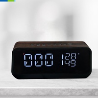 MAUVAIS réveil numérique moderne affichage LED Radio FM horloge LED chambre bureau salon salle de bain utilisation extérieure conception de table