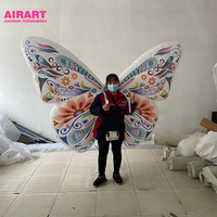 Svoryantai Airart — robe gonflable à éclairage led, tenue de danse avec ailes papillon