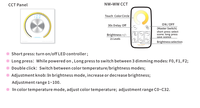 Contrôleur CCT T2+K2-010V, télécommande murale sans fil, bouton CCT 010V, variateur de signal LED