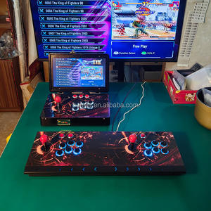 Console de jeu vidéo portable d'arcade domestique à écran pliable de 14 pouces, pour deux joueurs, machine de combat <span class=keywords><strong>rétro</strong></span> classique en métal, garantie 1 an - Product Image 3