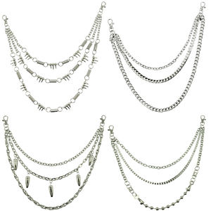 Portefeuille vintage personnalisé DEHO, chaîne en jean, logo en métal, alliage de zinc, pantalon lourd, design 3D, ceinture de pantalon hip-hop, poche pour jean - Product Image 4